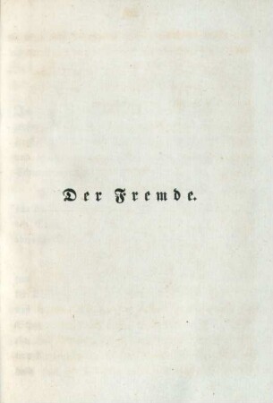 Der Fremde