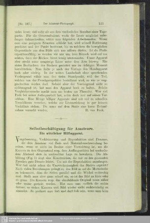 Selbstbeschäftigung für Amateure