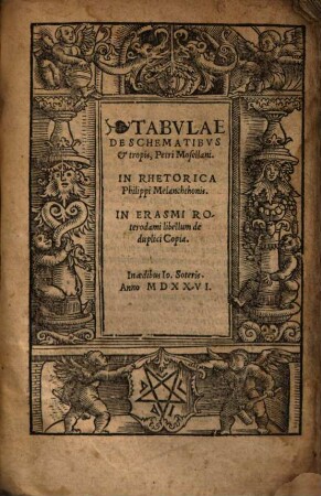 Tabvlae De Schematibvs & tropis Petri Mosellani