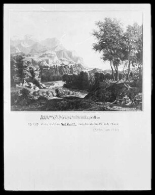 Gebirgslandschaft mit Fluß