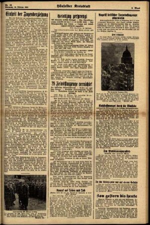 Zweite Ausgabe vom Mittwoch, den 12. Februar 1941.