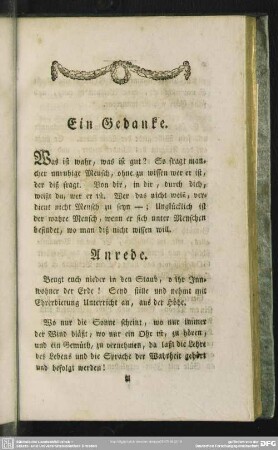 Ein Gedanke