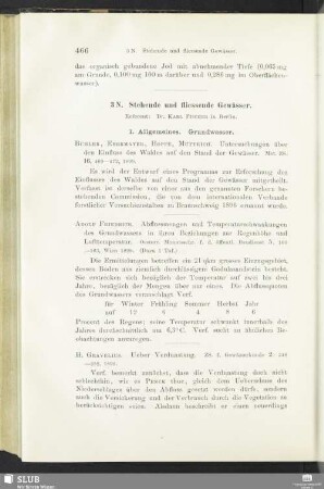 3 N. Stehende und fliessende Gewässer