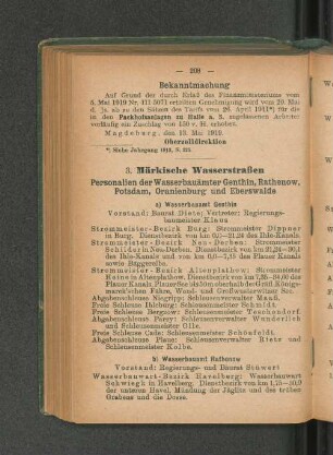 b) Wasserbauamt Rathenow