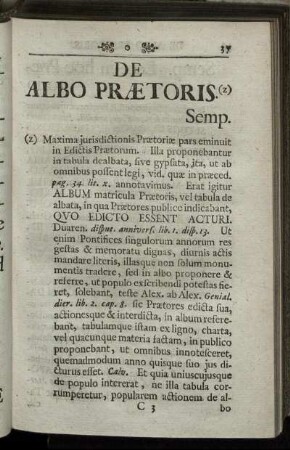 De Albo Prætoris.