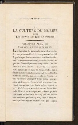 Chapitre Premier le but qu'ou se propose en cet ouvrage