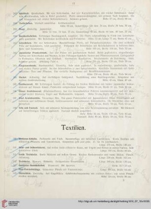 Textilien (Nr. 309-386)