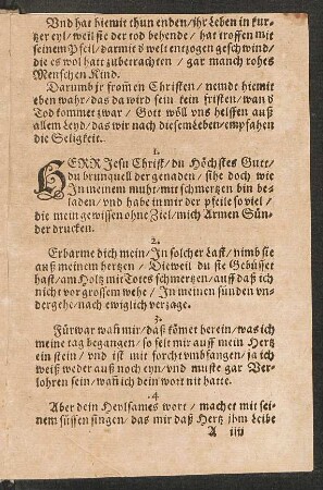 Herr Jesu Christ/ du Höchstes Gutt/ || du brunquell der genaden/