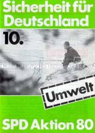 Propagandaschrift der SPD zur Bundestagswahl 1980 zum Thema Umwelt