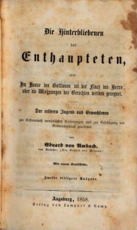 Die Hinterbliebenen des Enthaupteten