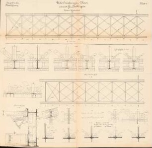 Weserbrücke, Groß Hutbergen: Hauptbrücke, Mittelöffnung: Schnitte 1:50, 1:10