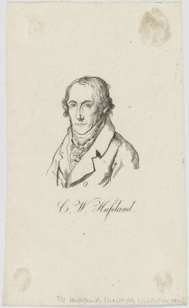 Bildnis des C. W. Hufeland