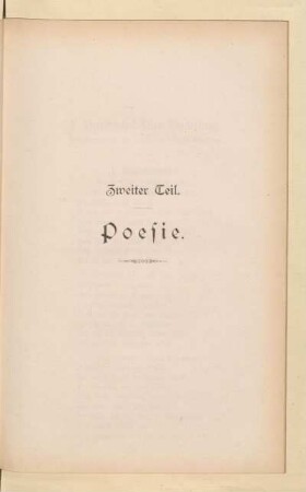 Poesie