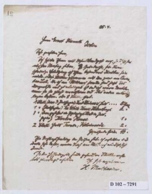 Schreiben an Ernst Wasmuth (Brief)