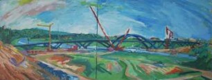 Baustelle Waldschlößchenbrücke 2011