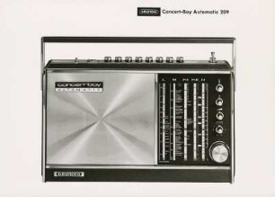 Grundig Kofferradio "Concert-Boy Automatic 209" von Gerhard Dietrich und H. Reuning