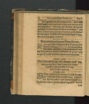 Caput XVII. Von ungehorsamen Dienstboten.