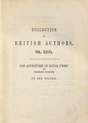 The adventures of Oliver Twist