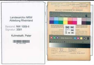 Entnazifizierung Peter Kuhnekath , geb. 03.02.1900 (Gewerbetreibender)