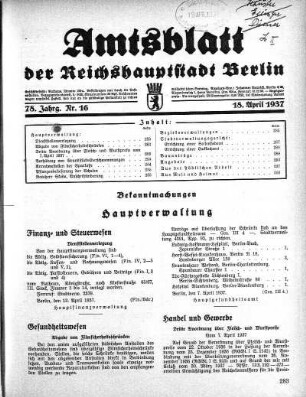 1937,16: Nr. 16, 18. April 1937