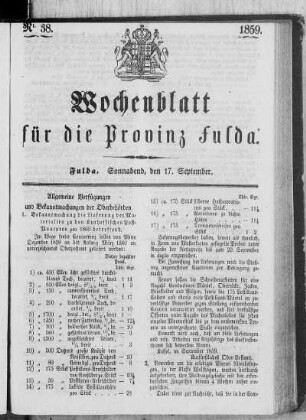 Nr. 38, Ausgabe vom 17. September 1859