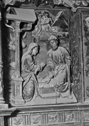 Hochaltar, Hauptgeschoss, rechter Teil: Geburt Christi