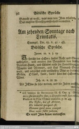 Am zehenden Sonntage nach Trinitatis