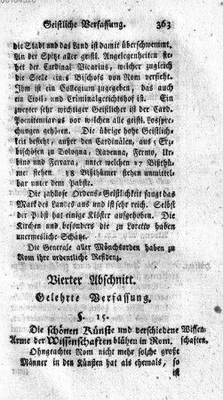 Vierter Abschnitt. Gelehrte Verfassung