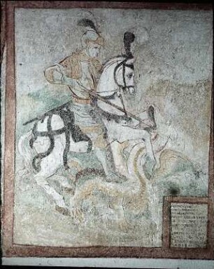 Der heilige Georg im Kampf mit dem Drachen