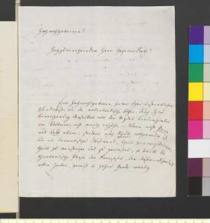 Brief von Overbeck, Christian Adolf an Goethe, Johann Wolfgang von