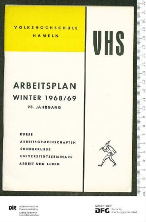 Programm 1. Semester 1968/1969