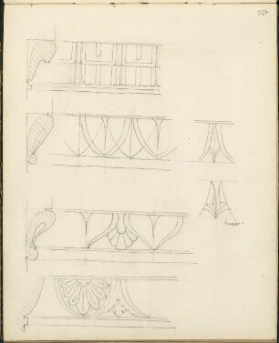 Skizzenbuch 4: Ornament- und Architekturstudien, Renaissance