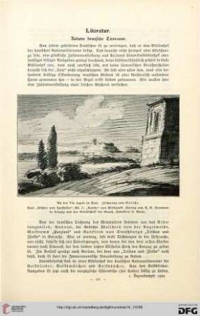 Literarischer Ratgeber des Kunstwarts für 1901, [2]: Literatur