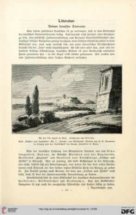 Literarischer Ratgeber des Kunstwarts für 1901, [2]: Literatur