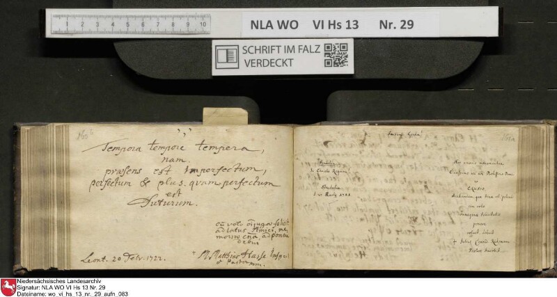 Stammbuch des Gottfried Crusius (Cruse) aus Stendal