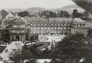 Schlema-Oberschlema, Altes Kurhaus : Schlema-Oberschlema (Kreis Aue) Altes Kurhaus. Ansicht von Nordwesten