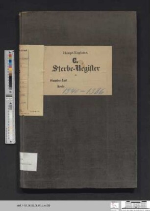 Sterberegister Stadt Frankfurt (Oder) 1888, Urkunde 1340-1386