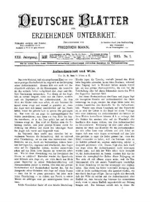 Aufmerksamkeit und Wille