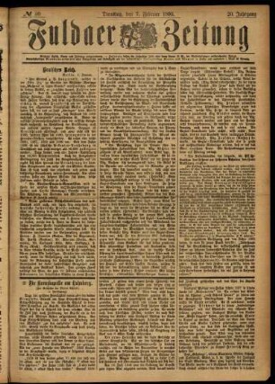 Ausgabe vom Dienstag, den 07. Februar 1893.