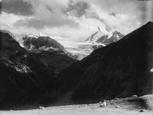 Weisshorn : Blick in Richtung des Weisshorn, Hauptgipfel der Weisshorngruppe