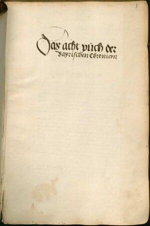 Bayrische Chronik, Bd. 7 - BSB Cgm 1572