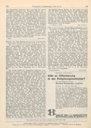 407-408 [Rezension] Petras, Otto, Post Christum