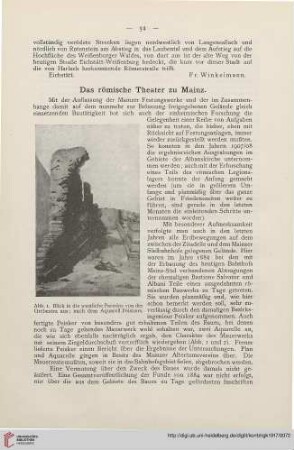 1: Das römische Theater zu Mainz