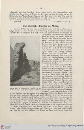1: Das römische Theater zu Mainz