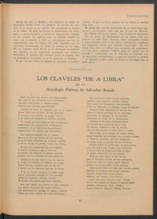Los claveles "De a libra" de la "Antología poética de Salvador Rueda"