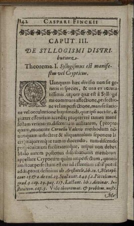 Caput III. De Syllogismi Distributione