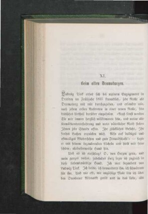 XI. Beim alten Dramaturgen