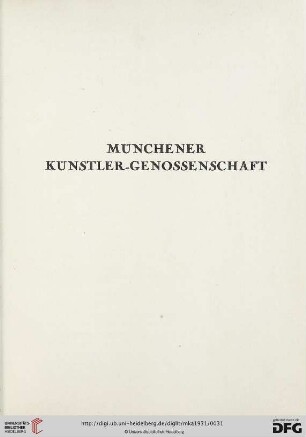 Münchener Künstler-Genossenschaft