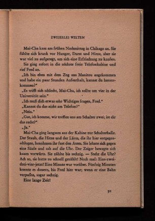 Zweierlei Welten
