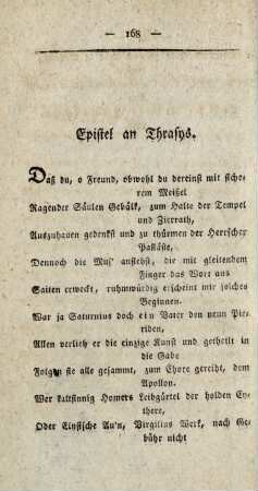 Epistel an Thrasys.
